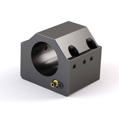Global CNC Industries - Turret & VDI Tool Holders; Type: Hwacheon ID Block ; Clamping System: 90mm X 50mm ; Tool Axis: ID ; Through Coolant: No ; Additional Information: 4 Mounting Holes - Exact Industrial Supply