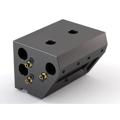 Global CNC Industries - Turret & VDI Tool Holders; Type: Haas Triple ID Block ; Clamping System: 73mm X 70mm ; Tool Axis: ID ; Through Coolant: No ; Additional Information: 4 Mounting Holes - Exact Industrial Supply