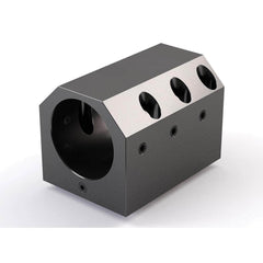 Global CNC Industries - Turret & VDI Tool Holders; Type: Mori ID Block ; Clamping System: 115mm X 110mm ; Tool Axis: ID ; Through Coolant: No ; Additional Information: 4 Mounting Holes - Exact Industrial Supply