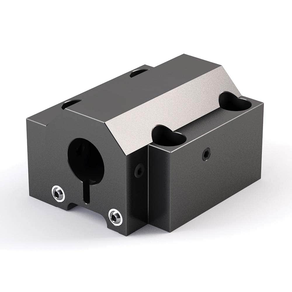 Global CNC Industries - Turret & VDI Tool Holders; Type: Mazak ID Block ; Clamping System: 94mm X 84mm ; Tool Axis: ID ; Through Coolant: No ; Additional Information: 4 Mounting Holes - Exact Industrial Supply
