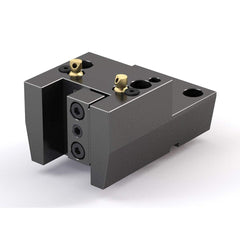 Global CNC Industries - Turret & VDI Tool Holders; Type: Mori OD Facing Block ; Clamping System: 70mm X 62mm ; Tool Axis: OD ; Through Coolant: No ; Outside Diameter (Decimal Inch): 1.0000 ; Additional Information: 4 Mounting Holes - Exact Industrial Supply