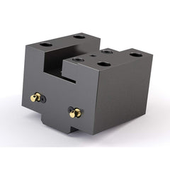 Global CNC Industries - Turret & VDI Tool Holders; Type: Hwacheon OD Facing Block ; Clamping System: 115mm X 80mm ; Tool Axis: OD ; Through Coolant: No ; Outside Diameter (Decimal Inch): 1.2500 ; Additional Information: 4 Mounting Holes - Exact Industrial Supply