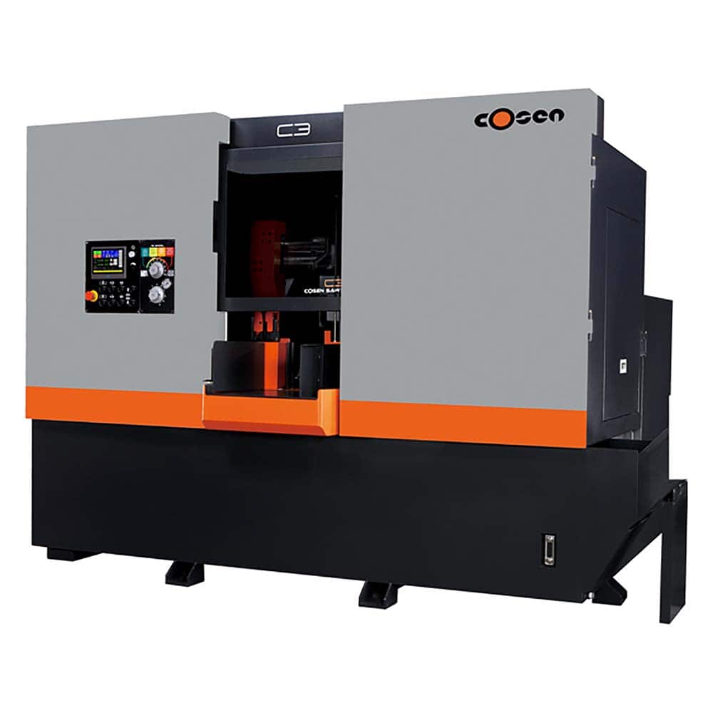 Cosen - Horizontal Bandsaws; Machine Style: Automatic ; Drive Type: Variable Frequency ; Angle of Rotation: 90 ; Maximum Capacity (Rectangular) (Inch): 14.2 x 15.7 ; Maximum Capacity (Rounds) (Inch): 14.2 ; Phase: 3 - Exact Industrial Supply