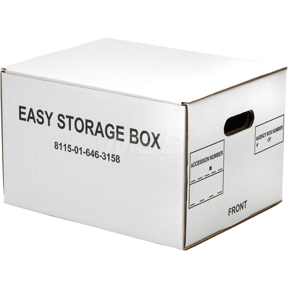 Compartment Storage Boxes & Bins; Type: Storage Case; Number of Compartments: 1; Color: White; Material: Corrugated; Material: Corrugated