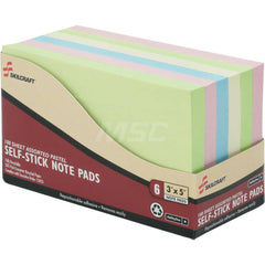Notebook & Notepad: 600 Sheets Blue, Green, Pink & Yellow Cover