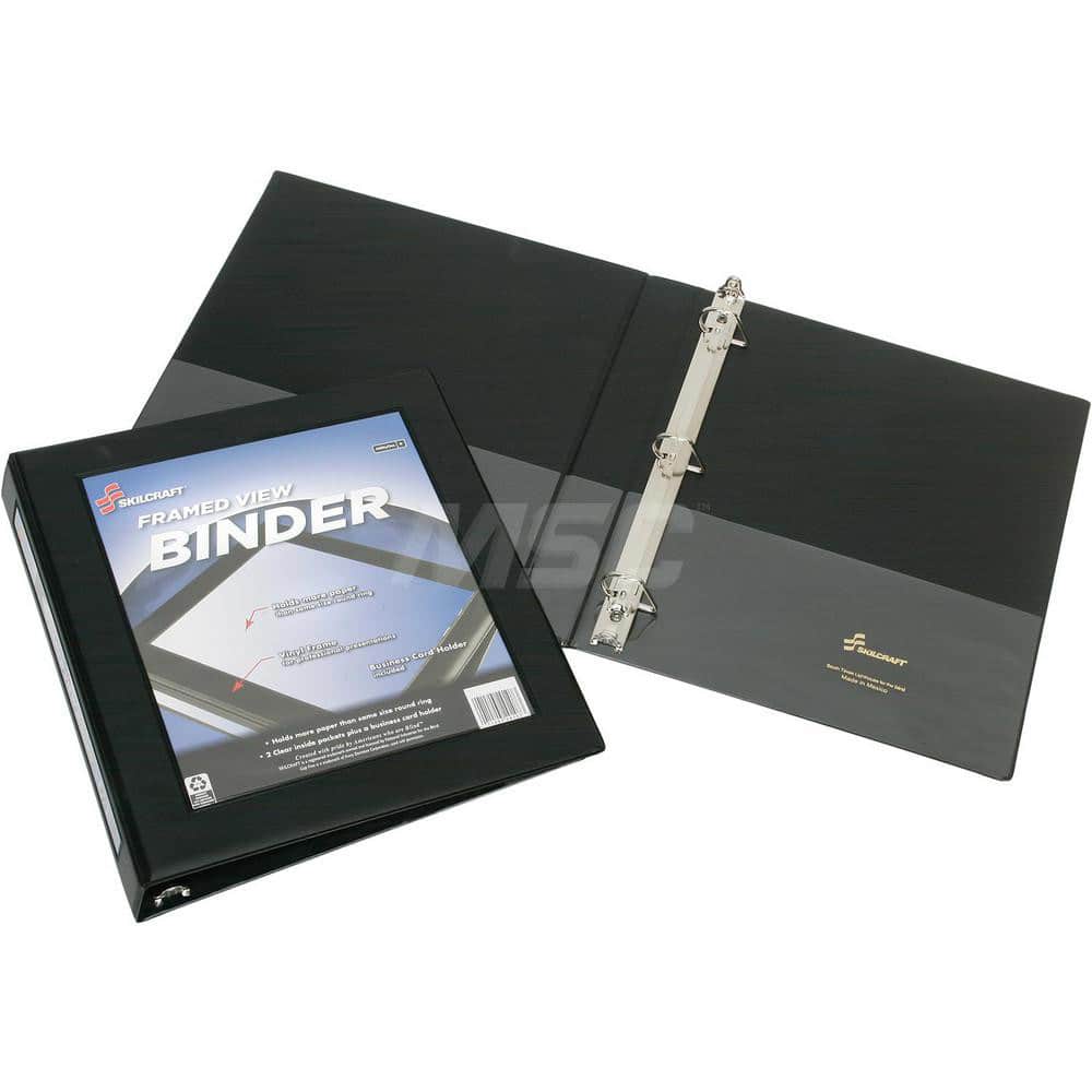 Ring Binders; Binder Type: 3 Hole Binder; Capacity: 1-1/2″; Color: Black; Material: Vinyl; Size: 8-1/2 X 11; Minimum Order Quantity: Vinyl; Material: Vinyl
