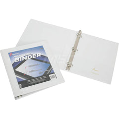 Ring Binders; Binder Type: 3 Hole Binder; Capacity: 1″; Color: White; Material: Vinyl; Size: 8-1/2 X 11; Minimum Order Quantity: Vinyl; Material: Vinyl