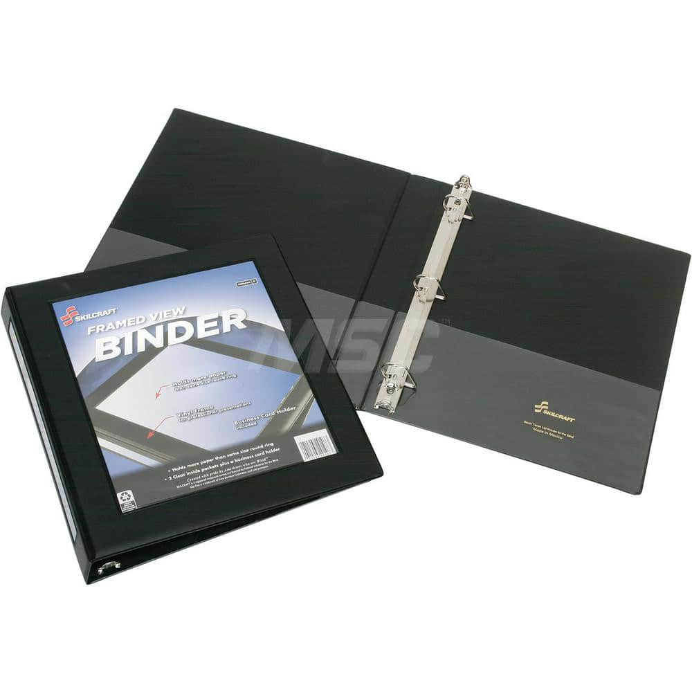 Ring Binders; Binder Type: 3 Hole Binder; Capacity: 1/2″; Color: Black; Material: Vinyl; Size: 8-1/2 x 11; Minimum Order Quantity: Vinyl; Material: Vinyl