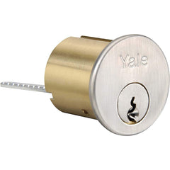 Yale - Cylinders; Keying: PARA ; Number of Pins: 6 ; Finish/Coating: Satin Chrome - Exact Industrial Supply