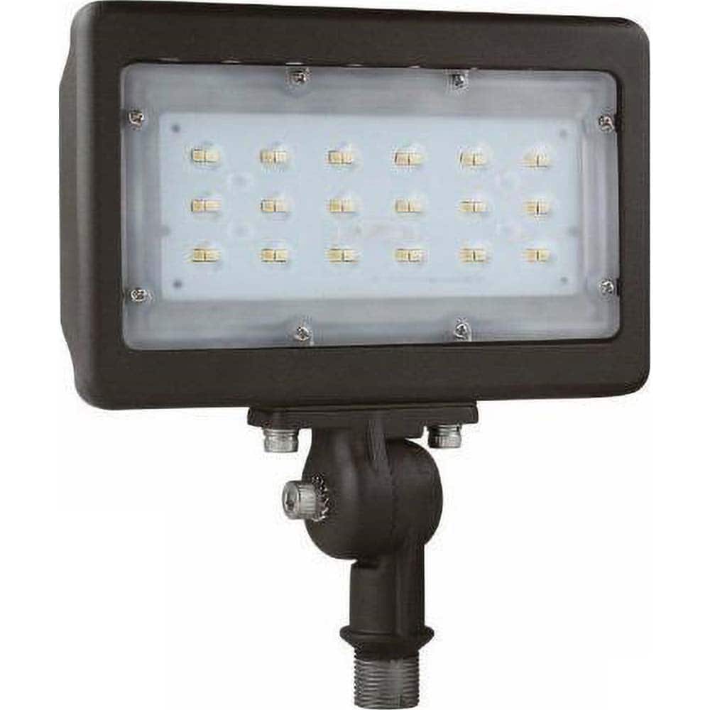 Metro LED - Floodlight Fixtures; Mounting Type: Universal ; Housing Color: Dark Bronze ; Housing Material: Aluminum Alloy/Stainless Steel ; Lamp Type: Integrated LED ; Wattage: 30 - Exact Industrial Supply