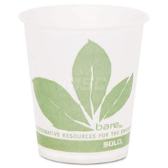 Paper & Plastic Cups, Plates, Bowls & Utensils; Cup Type: Cold; Material: Wax-Coated Paper; Color: White; Green; Capacity: 5.000; Capacity: 5.000 oz; For Beverage Type: Cold; Microwave-safe: No; Disposable: Yes