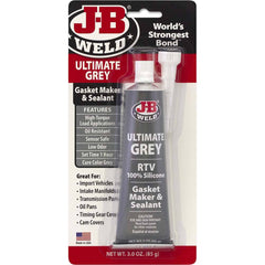 J-B Weld - Automotive Sealants & Gasketing; Type: Gasket Sealant ; Container Size: 3 oz ; Minimum Temperature (F): 50.000 ; Maximum Temperature (F): 95.000 ; Color: Grey ; Container Type: Tube - Exact Industrial Supply