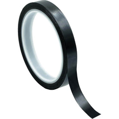 Bertech - Film Tape; Material Type: Polyimide ; Thickness (mil): 2.5000 ; Color: Black ; Adhesive Material: Silicone ; Width (Inch): 0.31 ; Width (mm): 8.00 - Exact Industrial Supply