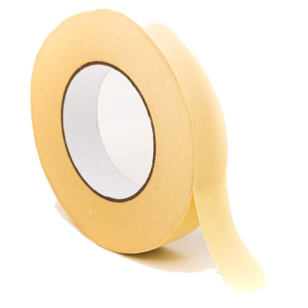 Bertech - Masking & Painters Tape; Tape Type: High Temperature Masking Tape ; Material Type: Crepe Paper ; Width (Inch): 9/16 ; Length (Feet): 180.000 ; Length (yd): 60.00 ; Color: Beige - Exact Industrial Supply