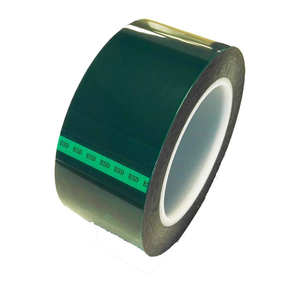 Bertech - Anti-Static Equipment Accessories; Type: ESD Polyester Tape ; Backing Material: Polyester (Film) ; Series: ESDGPT ; Tape Width (Inch): 3.94 ; Tape Length (Feet): 216.00 ; Tape Length (yd): 72.00 - Exact Industrial Supply