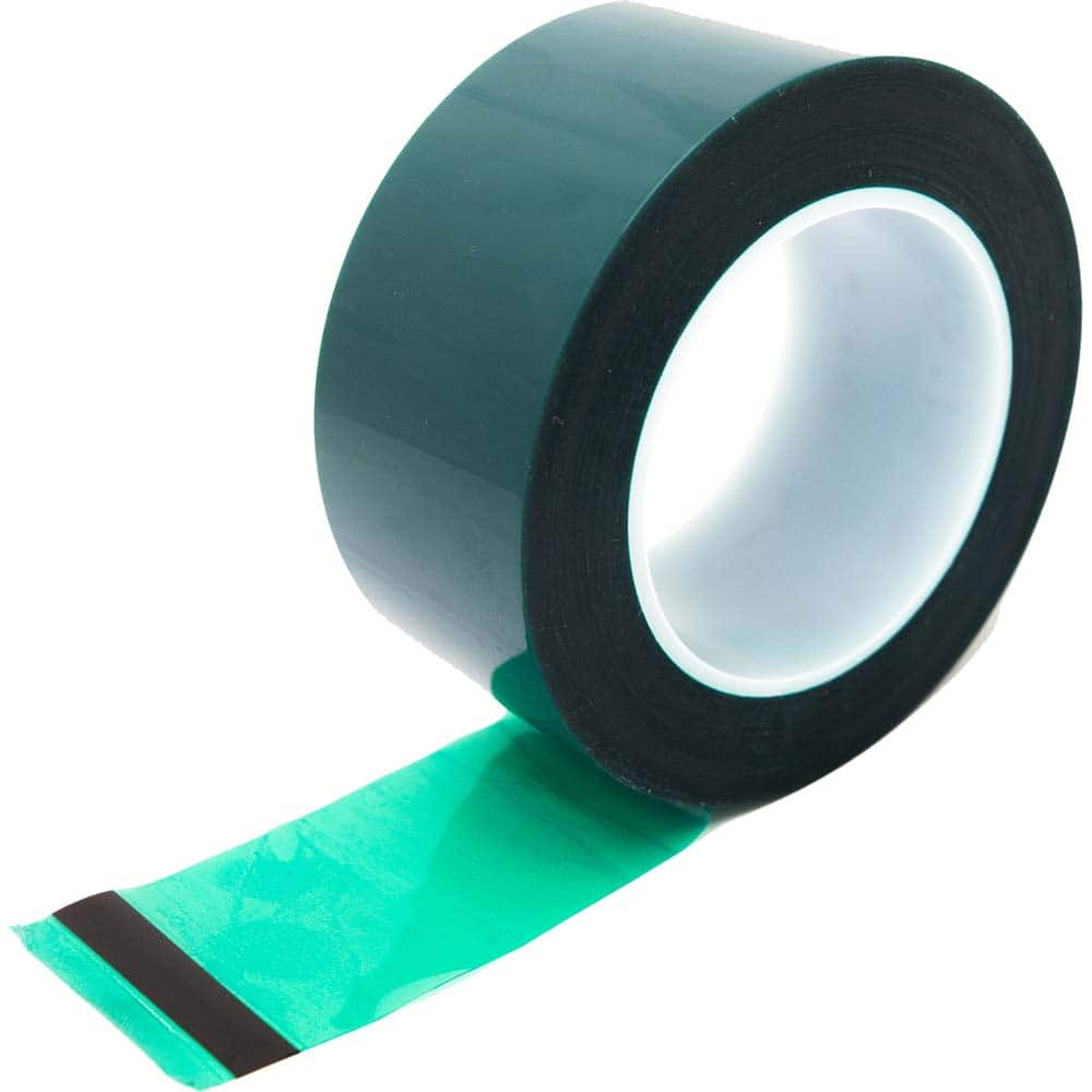 Bertech - Masking & Painters Tape; Tape Type: High Temperature Masking Tape ; Material Type: Polyester Film ; Width (Inch): 8 ; Length (Feet): 216.000 ; Length (yd): 72.00 ; Color: Green - Exact Industrial Supply