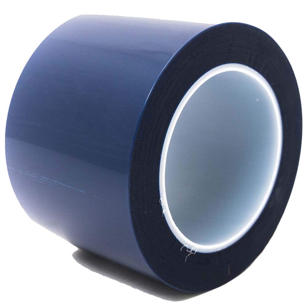 Bertech - Masking & Painters Tape; Tape Type: High Temperature Masking Tape ; Material Type: Polyester Film ; Width (Inch): 9 ; Length (Feet): 216.000 ; Length (yd): 72.00 ; Color: Blue - Exact Industrial Supply