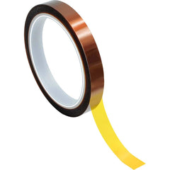 Bertech - Film Tape; Material Type: Polyimide ; Thickness (mil): 2.5000 ; Color: Amber ; Adhesive Material: Silicone ; Width (Inch): 9/16 ; Length (Feet): 108.000 - Exact Industrial Supply