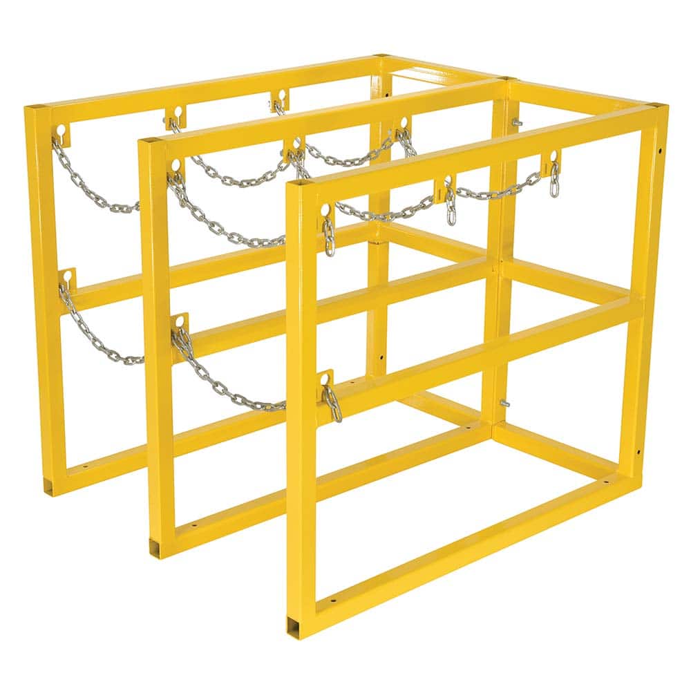 Vestil - Gas Cylinder Carts, Racks, Stands & Holders; Type: Cylinder Barricade Rack ; Fits Cylinder Diameter: 4, 5, 6, 7, 8, 9, 10, 11, 12, 13, 14 (Inch); Number of Cylinders: 0 ; Width (Inch): 15-1/4 ; Height (Inch): 32 ; Height (Inch): 32 - Exact Industrial Supply