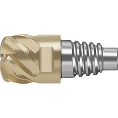 Corner Radius & Corner Chamfer End Mill Heads; Mill Diameter (Inch): 1/2; Mill Diameter (Decimal Inch): 0.5000; Length of Cut (Inch): 0.5710; Connection Type: E12; Overall Length (Inch): 1.1140; Flute Type: Spiral; Material Grade: WJ30RD; Helix Angle: 50;
