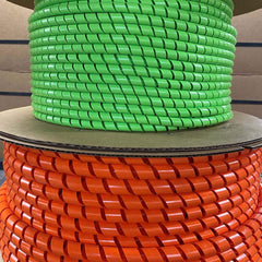 MM Newman - Cable Sleeves; Sleeve Type: Spiral Bundling; Expandable; Wire & Hose Harness; Automotive; Wrap-around; Spiral Wrap ; Inside Diameter (Decimal Inch): 0.62 ; Inside Diameter (Inch): 0.62 ; Color: Green UV ; Resistance Features: Acid Resistant; - Exact Industrial Supply