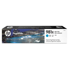 Hewlett-Packard - Office Machine Supplies & Accessories; Office Machine/Equipment Accessory Type: Ink Cartridge ; For Use With: HP PageWide Enterprise 556dn; 556xh; MFP 586dn; MFP 586f; MFP 586z ; Color: Cyan - Exact Industrial Supply