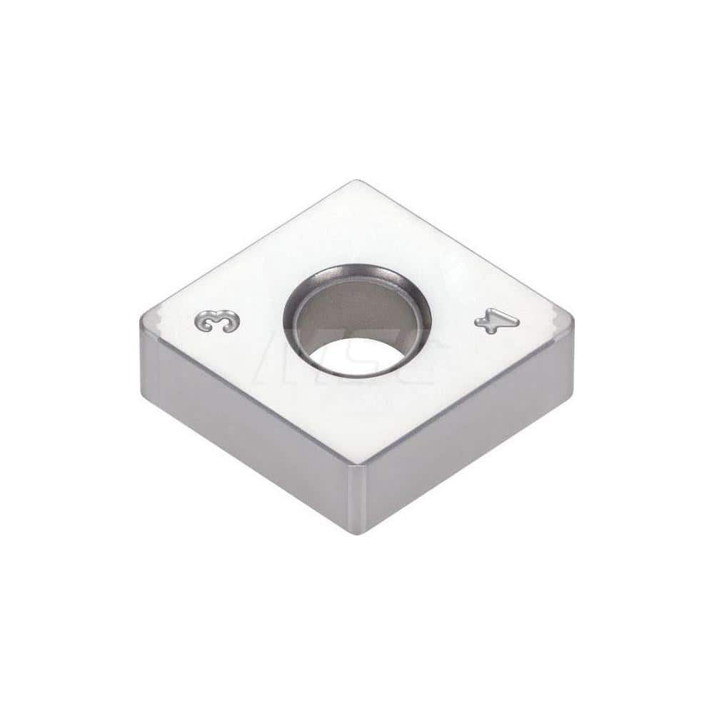 Turning Insert:  4QS-CNGA432-H BXA20,  Polycrystalline Cubic Boron Nitride Coated Finish,  Neutral,  1/2″ Inscribed Circle,  0.0315″ Corner Radius,  80.0 &deg N/A Diamond,  Series  CNGA