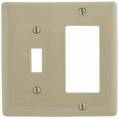 Hubbell Wiring Device-Kellems - Wall Plates Wall Plate Type: Combination Wall Plates Color: Ivory - Exact Industrial Supply