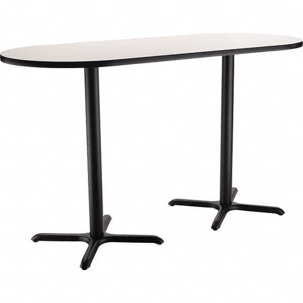 National Public Seating - Stationary Tables Type: Breakroom Material: HPL Particleboard Core w/T-Mold; Steel - Exact Industrial Supply