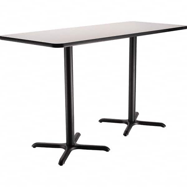 National Public Seating - Stationary Tables Type: Breakroom Material: HPL Particleboard Core w/T-Mold; Steel - Exact Industrial Supply