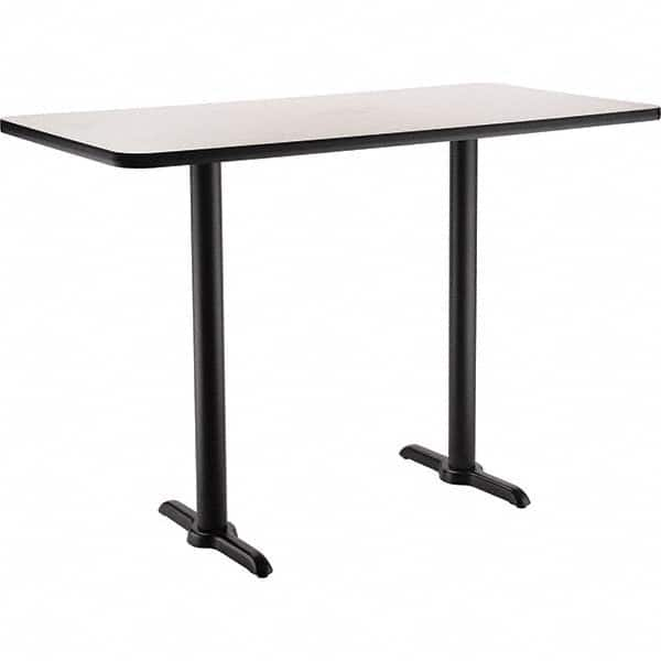 National Public Seating - Stationary Tables Type: Breakroom Material: HPL Particleboard Core w/T-Mold; Steel - Exact Industrial Supply