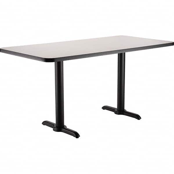 National Public Seating - Stationary Tables Type: Breakroom Material: HPL Particleboard Core w/T-Mold; Steel - Exact Industrial Supply