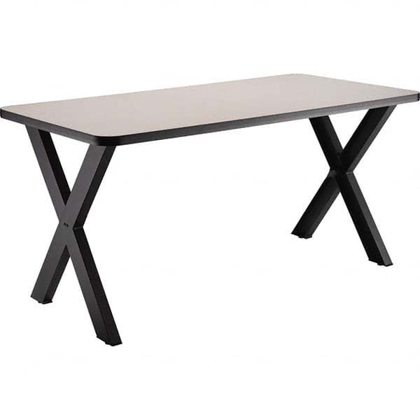 National Public Seating - Stationary Tables Type: Cafeteria Tables Material: HPL Top; MDF Core w/Protect Edge; Steel - Exact Industrial Supply