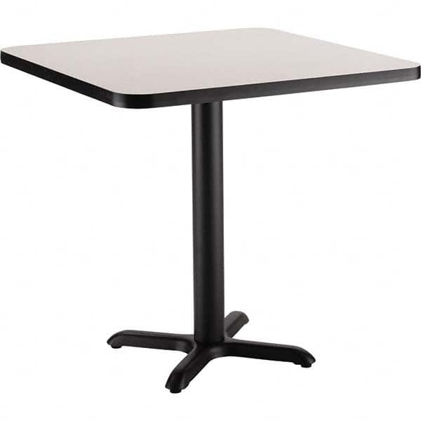 National Public Seating - Stationary Tables Type: Breakroom Material: HPL Particleboard Core w/T-Mold; Steel - Exact Industrial Supply