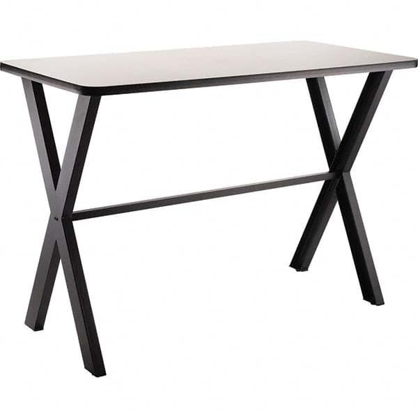 National Public Seating - Stationary Tables Type: Cafeteria Tables Material: HPL Top; MDF Core w/Protect Edge; Steel - Exact Industrial Supply