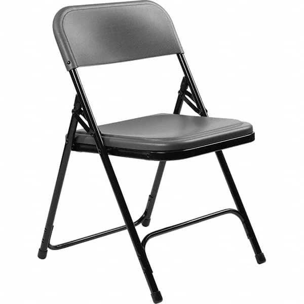 National Public Seating - Folding Chairs Pad Type: Folding Chair w/Plastic Seat & Back Material: Plastic/Steel - Exact Industrial Supply