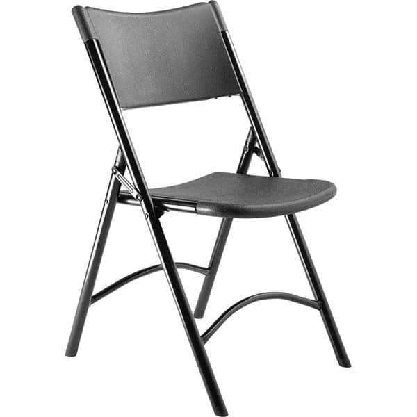 National Public Seating - Folding Chairs Pad Type: Folding Chair w/Plastic Seat & Back Material: Plastic/Steel - Exact Industrial Supply