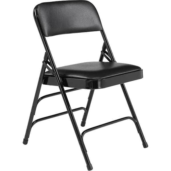 National Public Seating - Folding Chairs Pad Type: Folding Chair w/Vinyl Padded Seat Material: Vinyl; Steel - Exact Industrial Supply