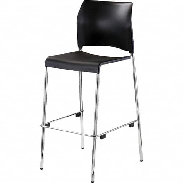 National Public Seating - Stationary Stools Type: Stool with Back Base Type: Standard - Exact Industrial Supply
