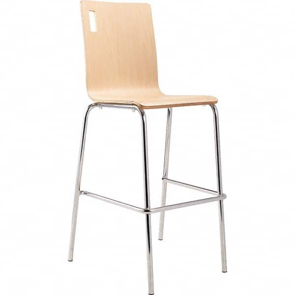 National Public Seating - Stationary Stools Type: Stool with Back Base Type: Standard - Exact Industrial Supply