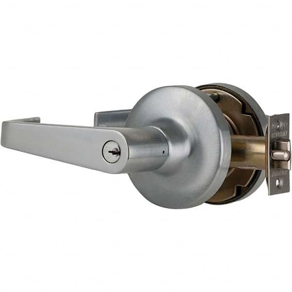 Falcon - Entrance Lever Lockset for 1-5/8 to 2-1/8" Doors - Exact Industrial Supply