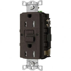 Bryant Electric - GFCI Receptacles Grade: Commercial Color: Brown - Exact Industrial Supply
