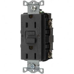 Bryant Electric - GFCI Receptacles Grade: Commercial Color: Black - Exact Industrial Supply