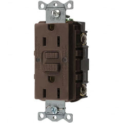 Bryant Electric - GFCI Receptacles Grade: Commercial Color: Brown - Exact Industrial Supply