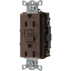 Bryant Electric - GFCI Receptacles Grade: Commercial Color: Brown - Exact Industrial Supply