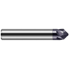 Harvey Tool - 3/4" Diam 90°/90° 5-Flute Single End Solid Carbide Chamfer Mill - Exact Industrial Supply