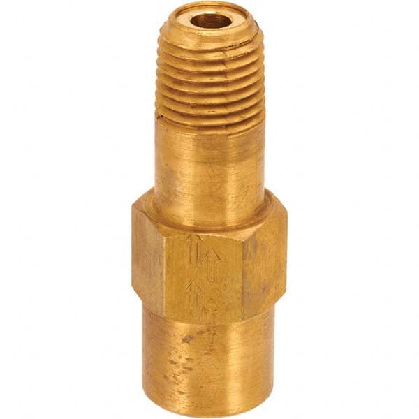 Control Devices - Check Valves Design: Check Valve Pipe Size (Inch): 1/4 x 1/4 - Exact Industrial Supply