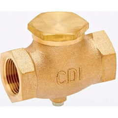 Control Devices - Check Valves Design: Check Valve Pipe Size (Inch): 1 x 1 - Exact Industrial Supply