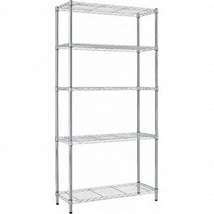 ALERA - 1,250 Lb Capacity 5 Shelf Wire Shelving - Starter Unit - Exact Industrial Supply