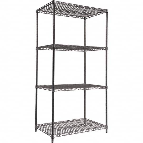 ALERA - 4,000 Lb Capacity 4 Shelf Wire Shelving - Starter Unit - Exact Industrial Supply